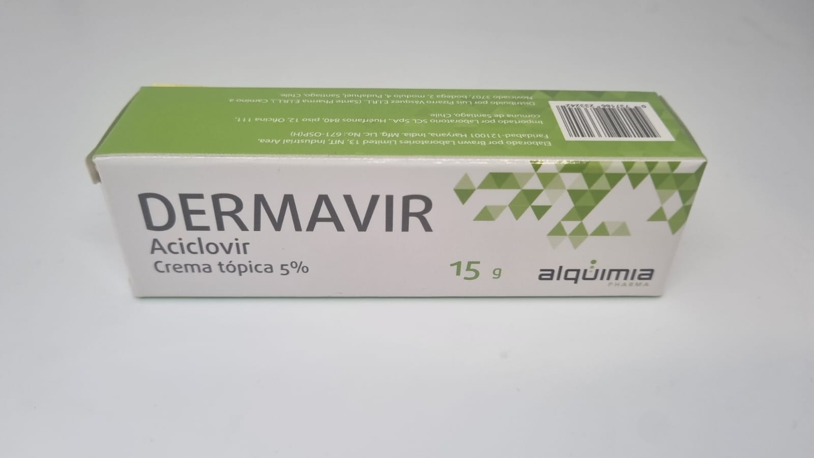 Dermavir 15 g x 5% Farmex-Pluxee-Persistente